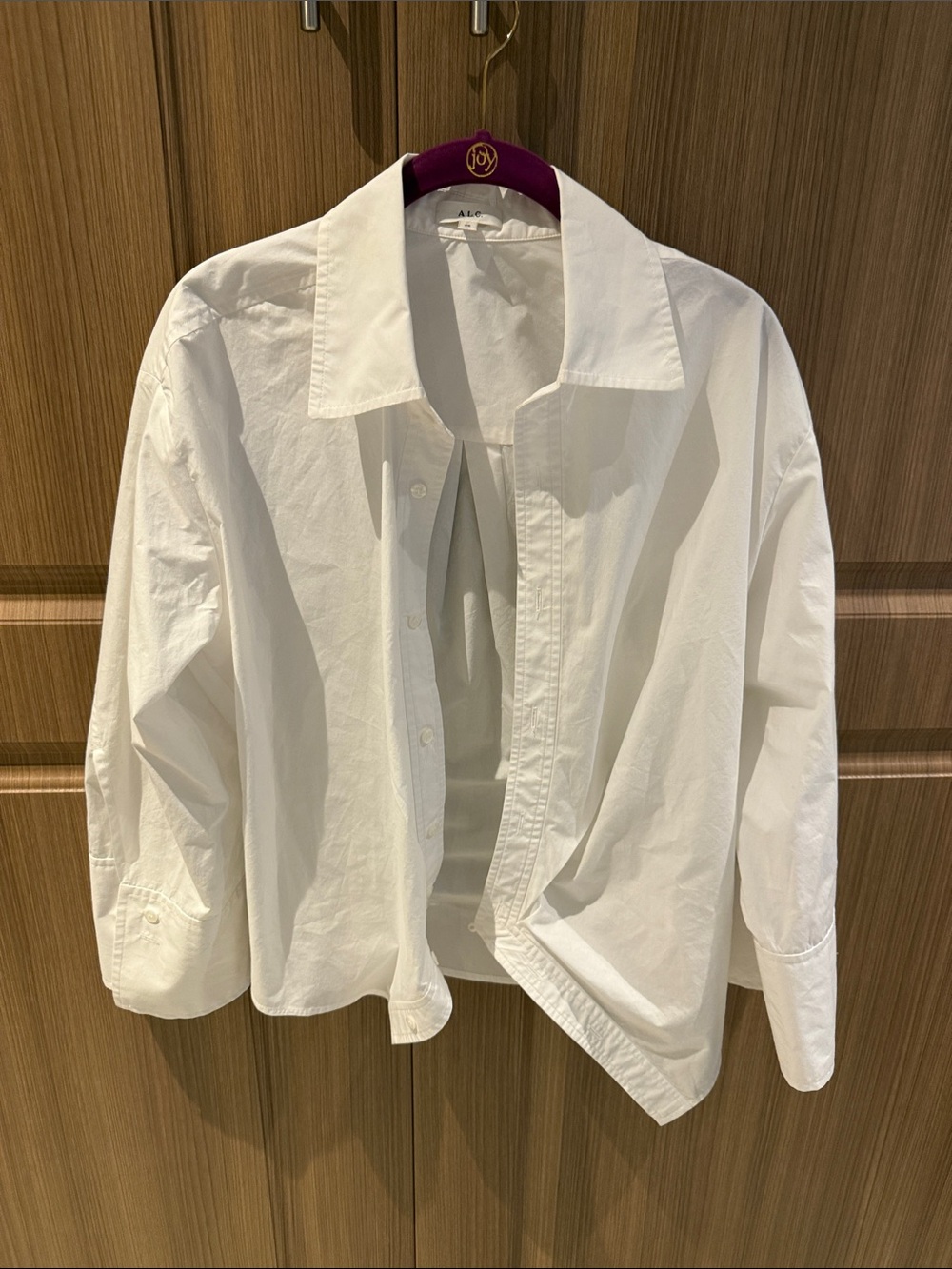 A.L.C. White Cotton Button-Down Shirt